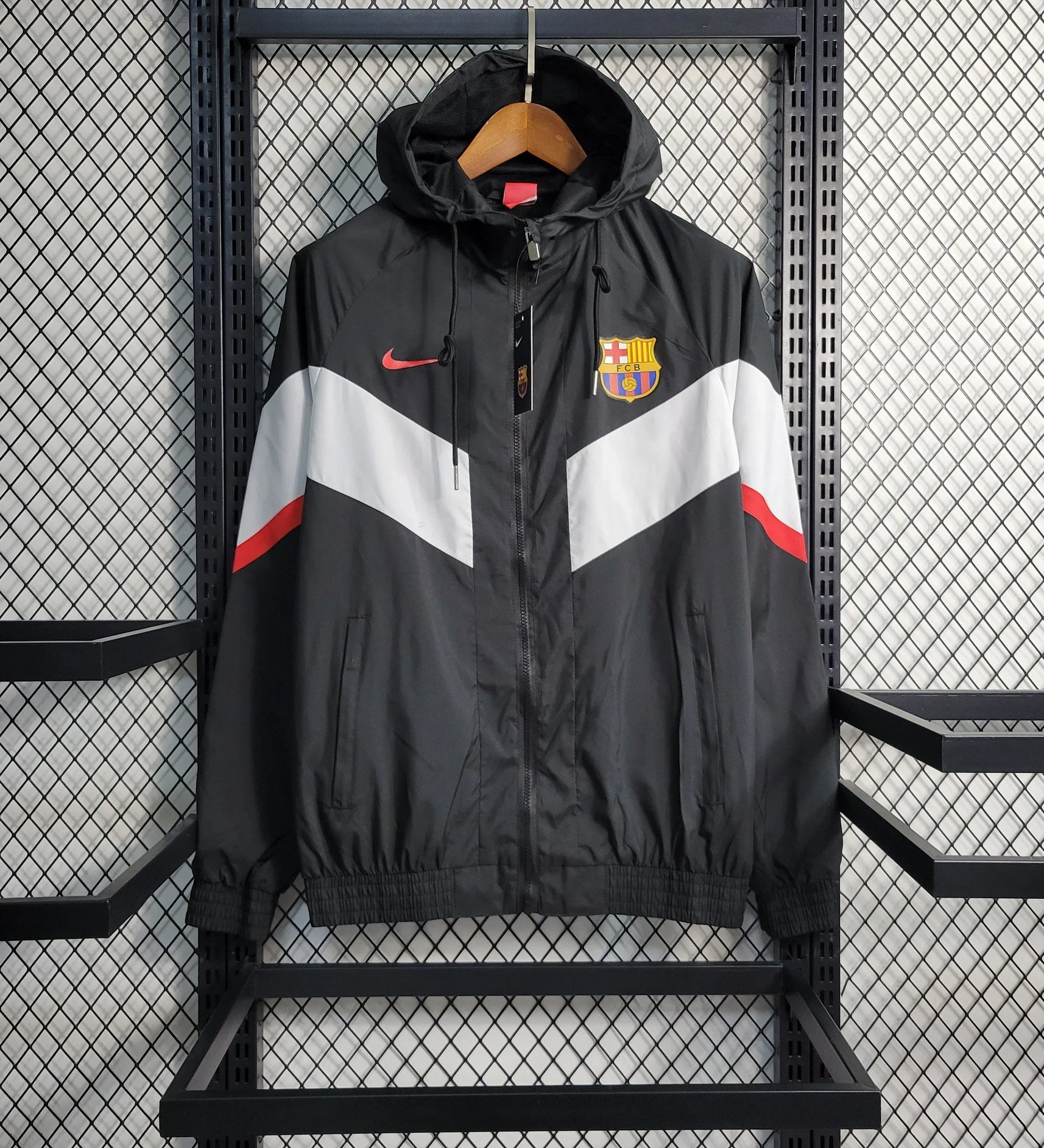 Barcelona Windbreaker Jacket 23/24 - Black