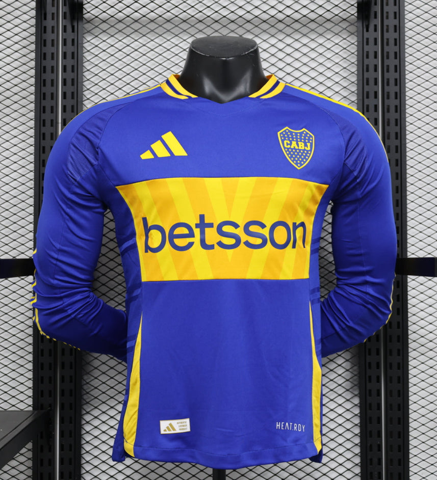 Boca Juniors 2024-2025 Home Kit Long Sleeve