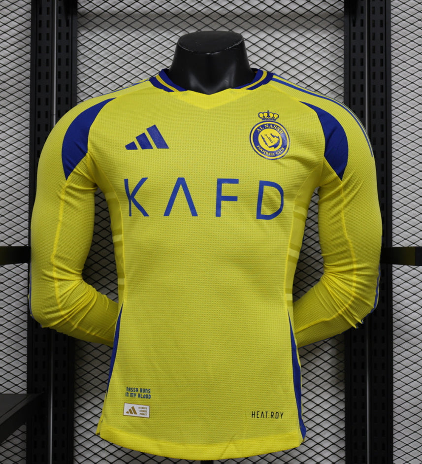 Al Nassr 2024-2025 Home Kit Long Sleeve
