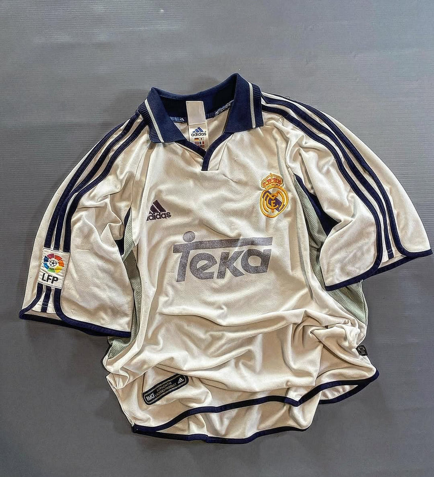 Real Madrid Retro Jersey | 2000-2001 Home Retro | Malgane