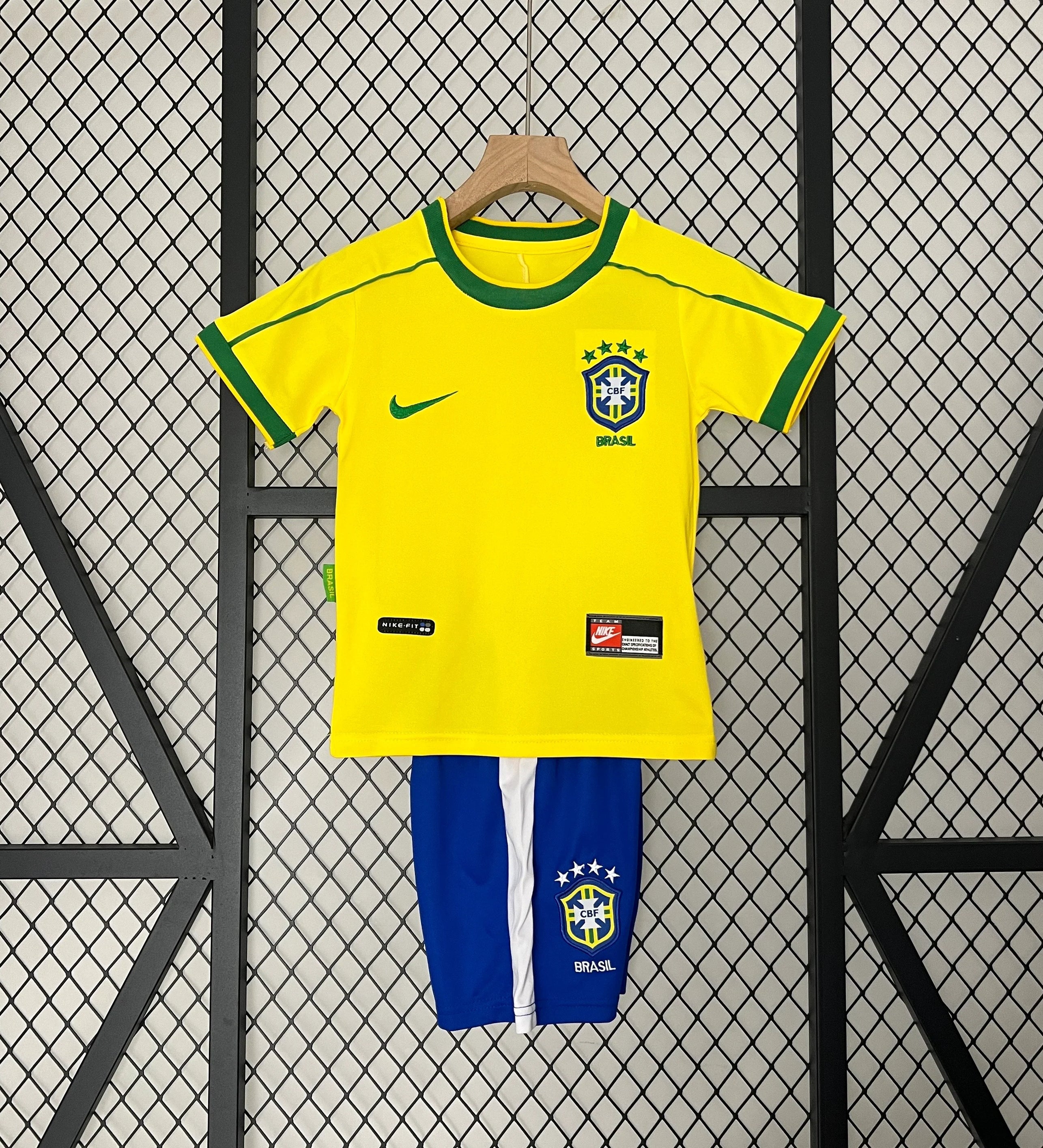 Brazil 1988 Home Jersey Kids