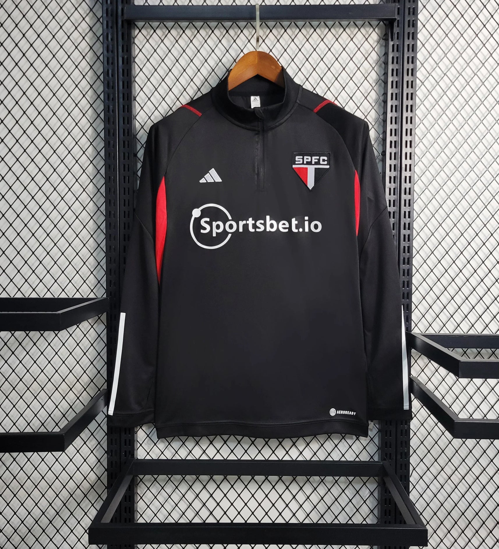 São Paulo Black Windbreaker Jacket 23/24