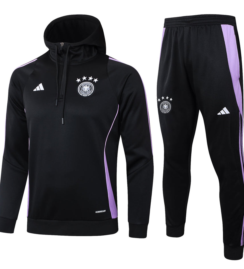 Germany 2024 Black and Pink Tracksuit