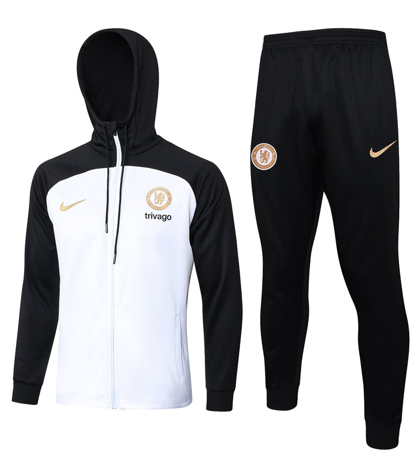 Chelsea Black and White x Gold Tracksuit