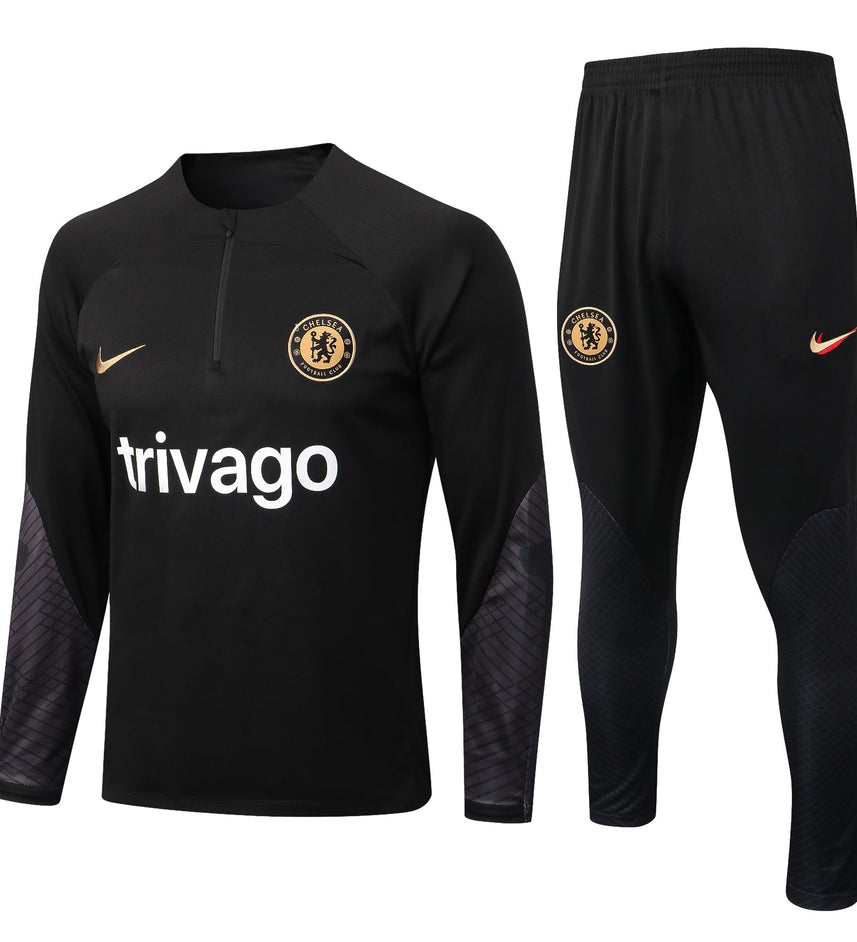 Chelsea Black Tracksuit