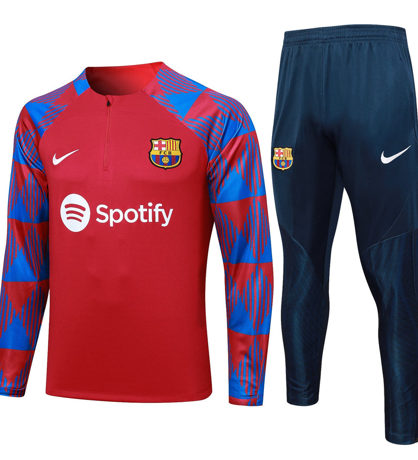 FC Barcelona Dark Blue and Red Tracksuit