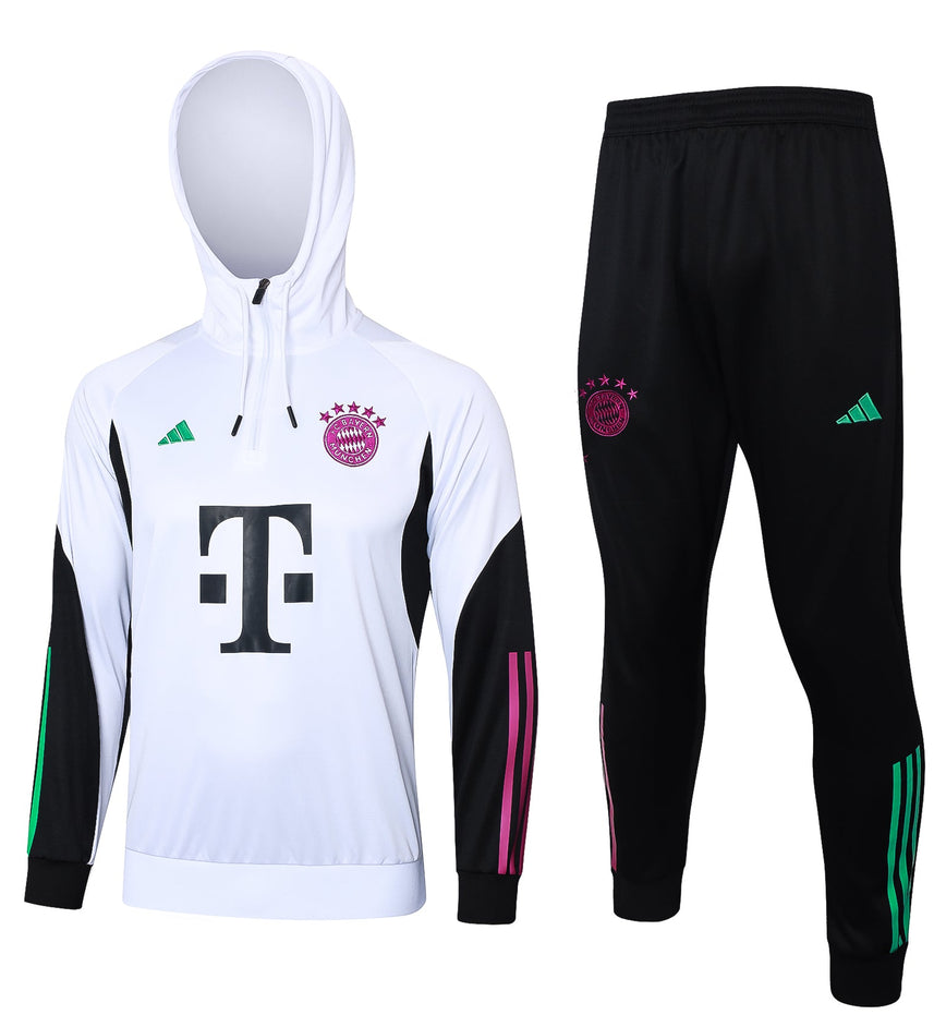 Bayern Munchen Black and White Tracksuit
