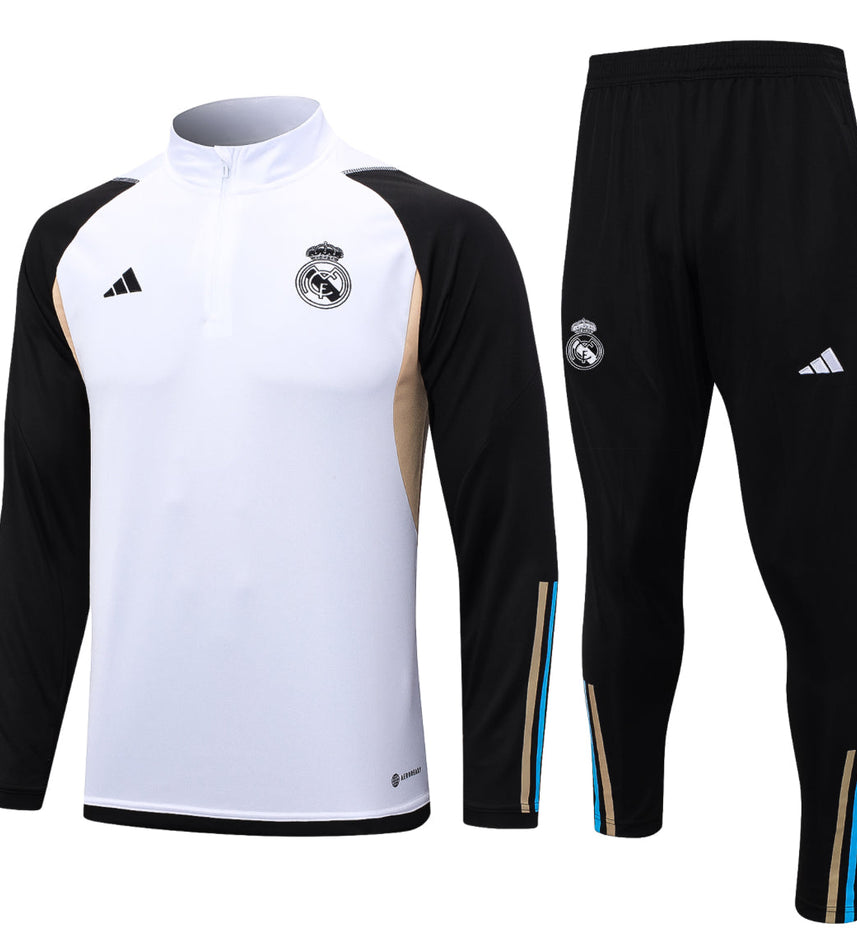 Real Madrid Black and White Tracksuit IV
