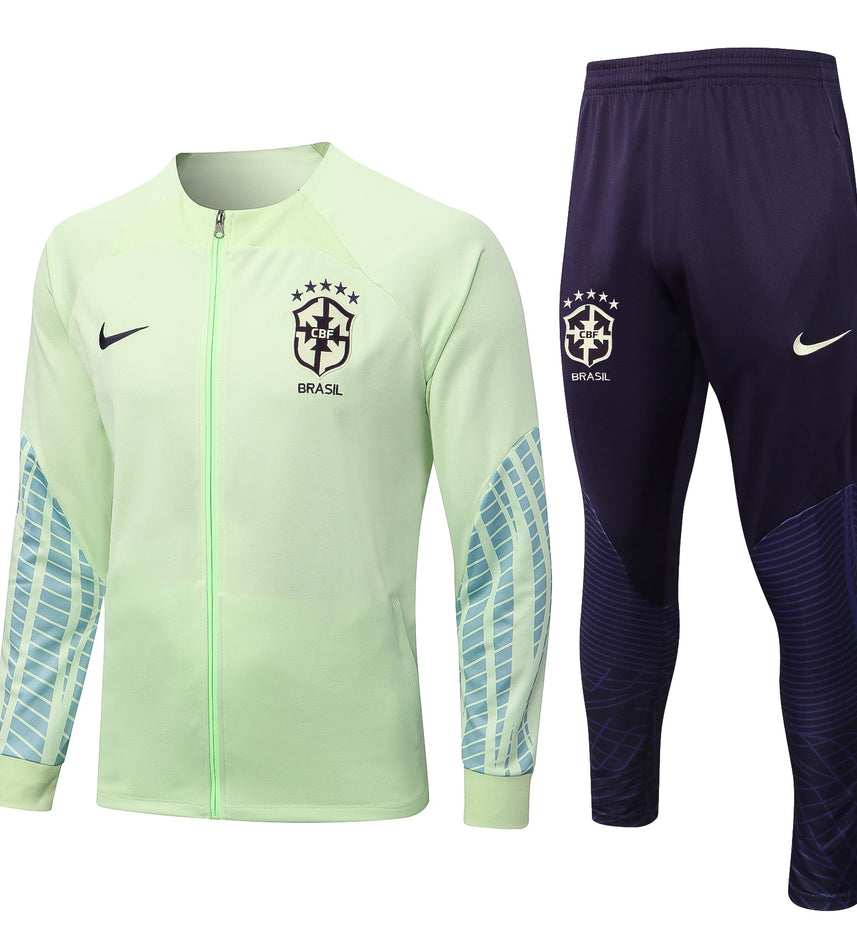 Brazil Violet and Light Green Tracksuit