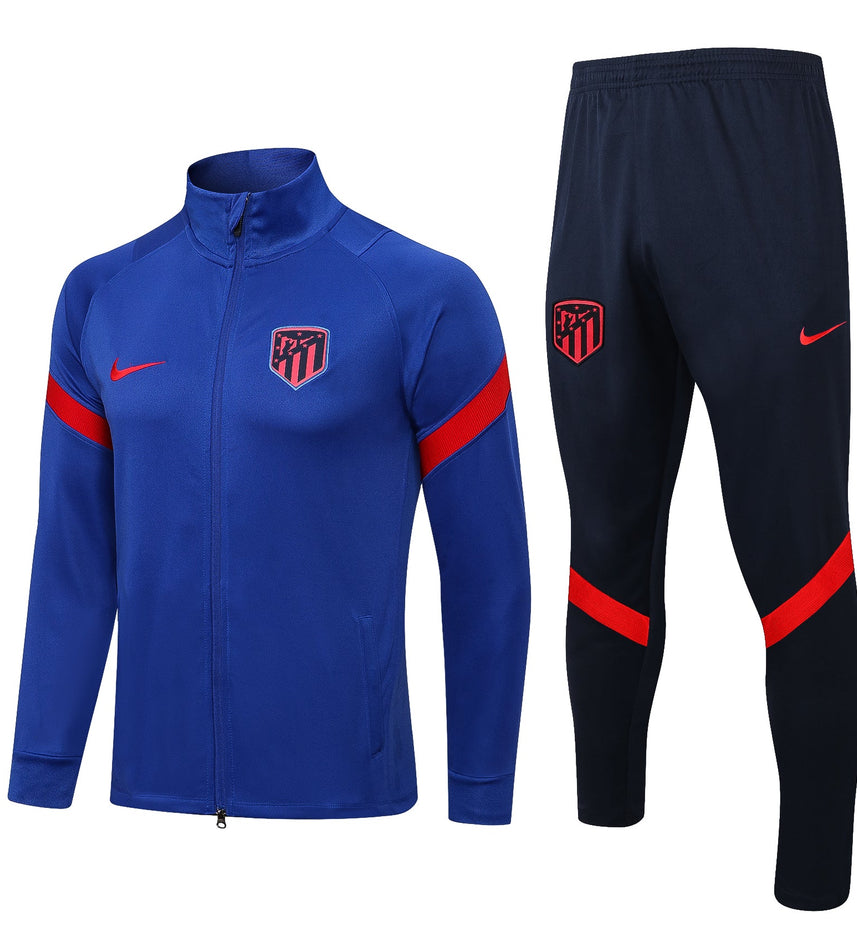 Atletico Madrid Dark Blue and Blue Tracksuit