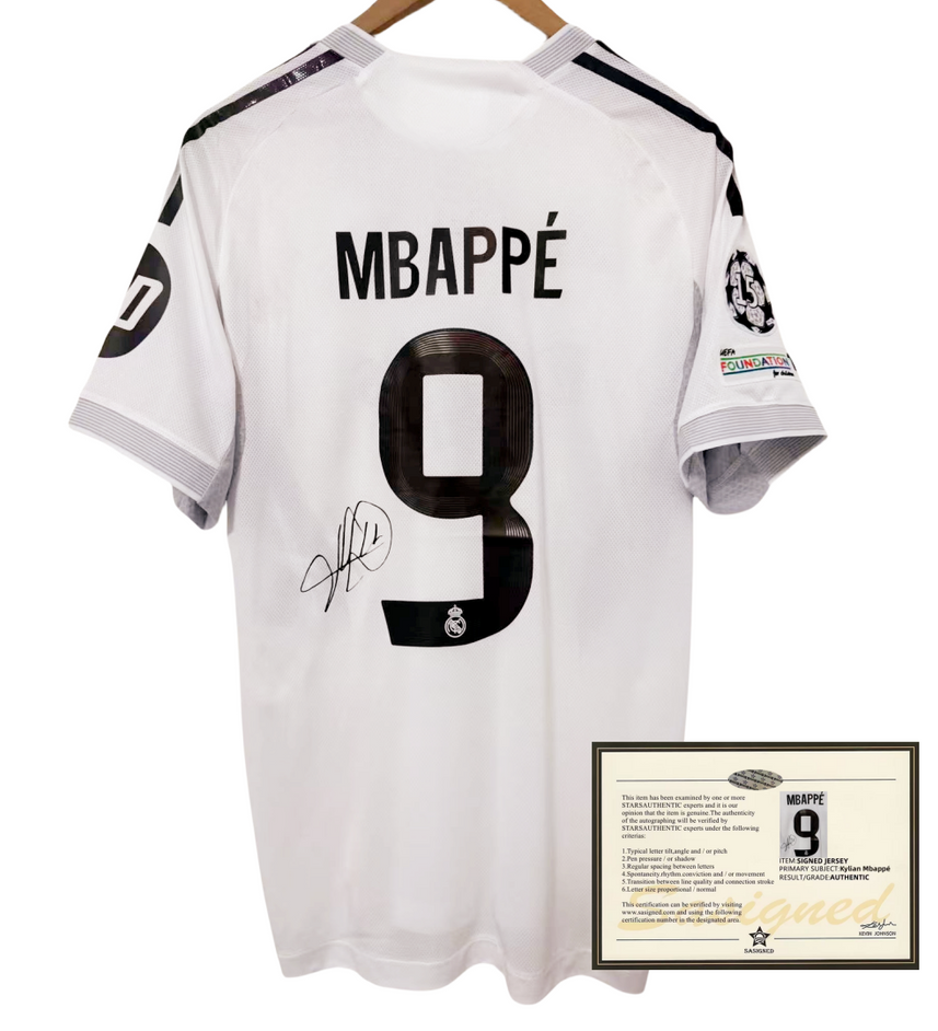 Mbappe Real Madrid 25-26 Signed Jersey