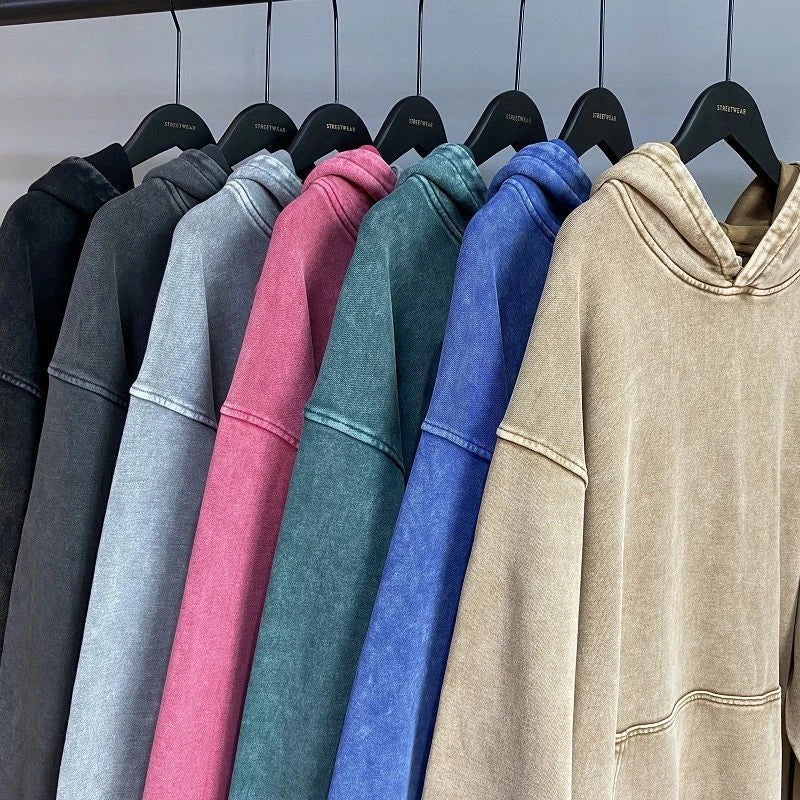 Heavy Washed Loose Hoodie
