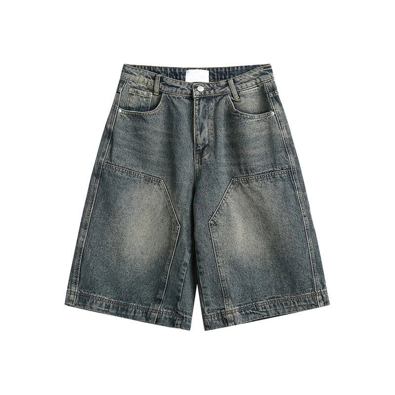 Baggy Jean Shorts Washed