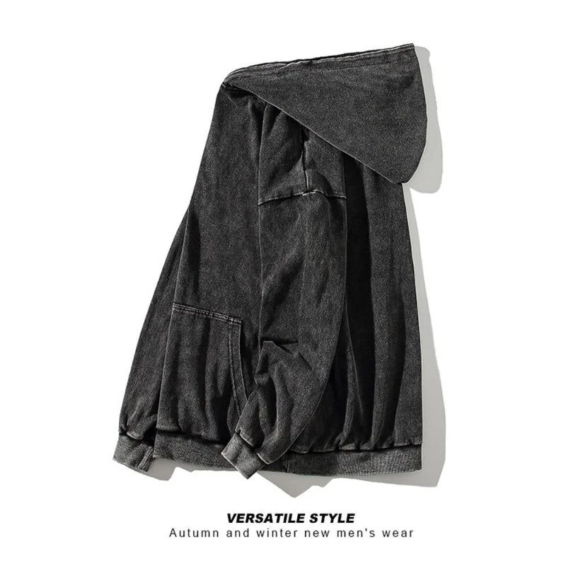 Heavy Washed Loose Hoodie