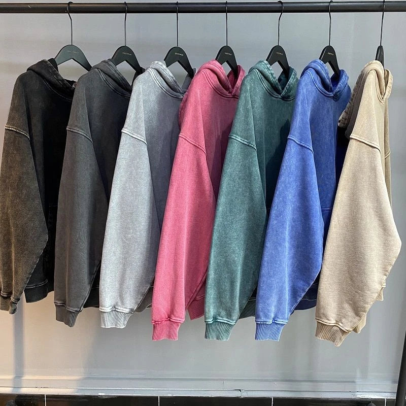 Heavy Washed Loose Hoodie