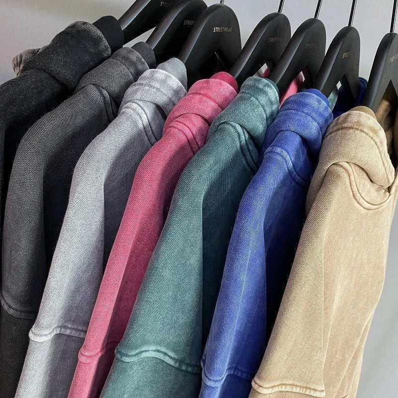 Heavy Washed Loose Hoodie