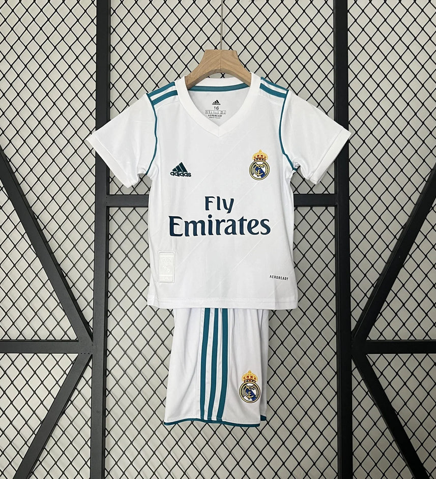 Real Madrid 17/18 Home Jersey Kids