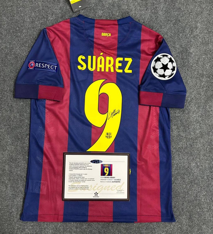 FC Barcelona "Suarez" Signed Shirt
