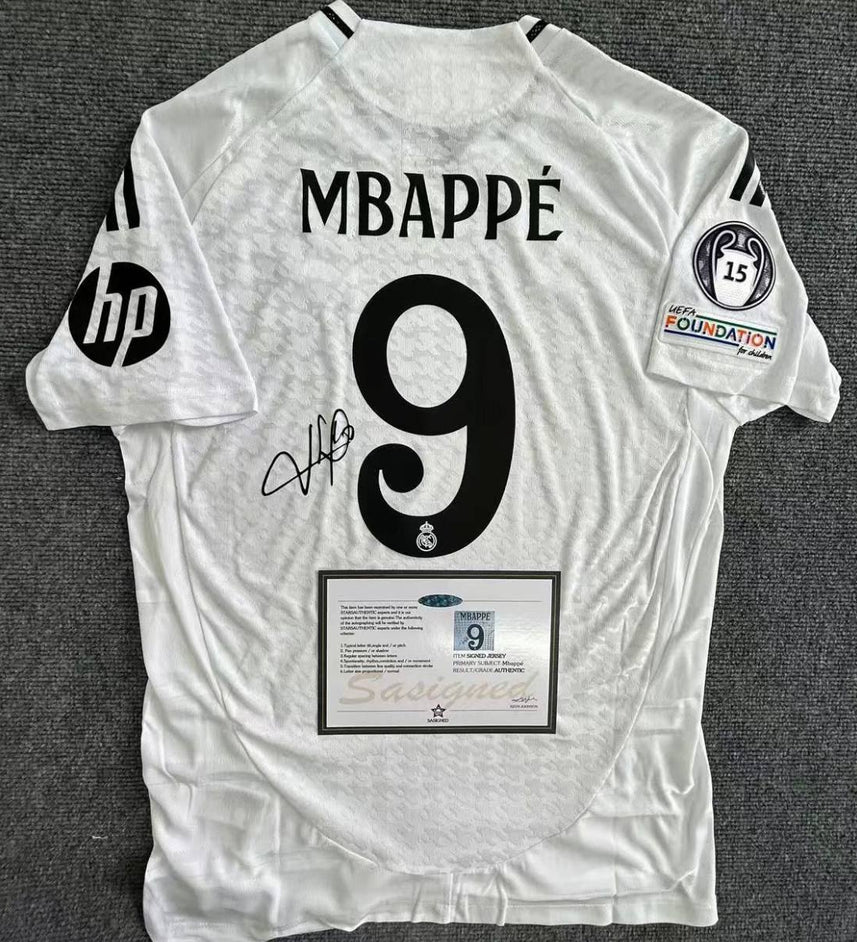 Real Madrid "Mbappe" Signed Shirt