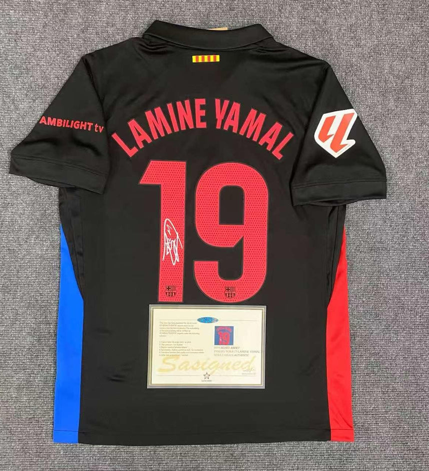 Barcelona Lamine Yamal Jersey | Signed Shirt | Malgane
