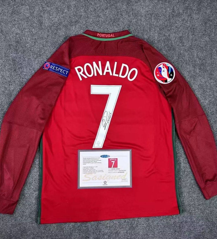 Cristiano Ronaldo Signed Shirt | Ronaldo Portugal Shirt | Malgane